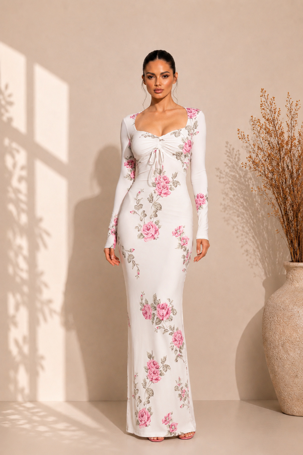 KHAS Pink Rose Dress