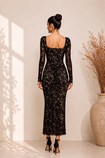 KHAS Black Lace Dress
